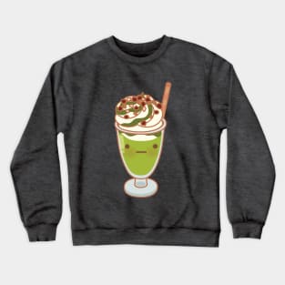 Cute Matcha Shake Crewneck Sweatshirt